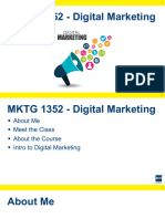 Week 1 PPT - Intro To Digital Marketing