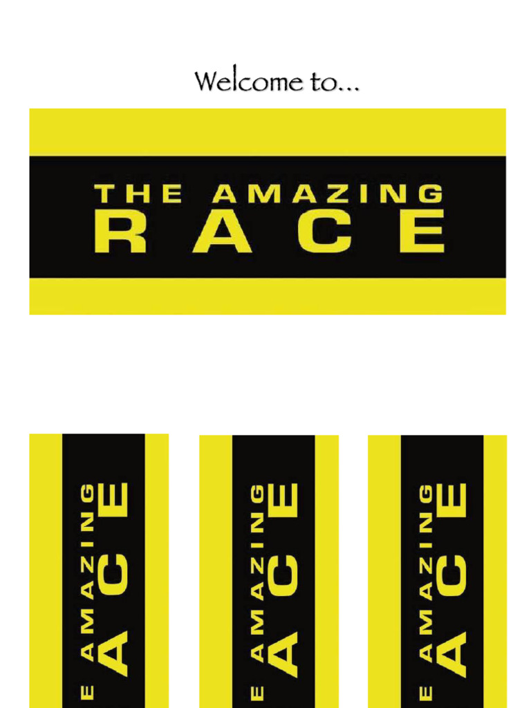 Amazing Race Template PDF