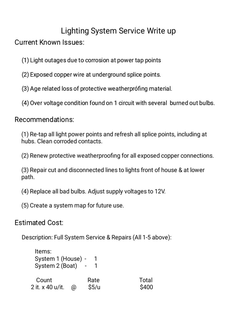 Exterior Lighting System Faults and Fixes PDF