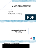 Topic 5 - Paid Search Advertising