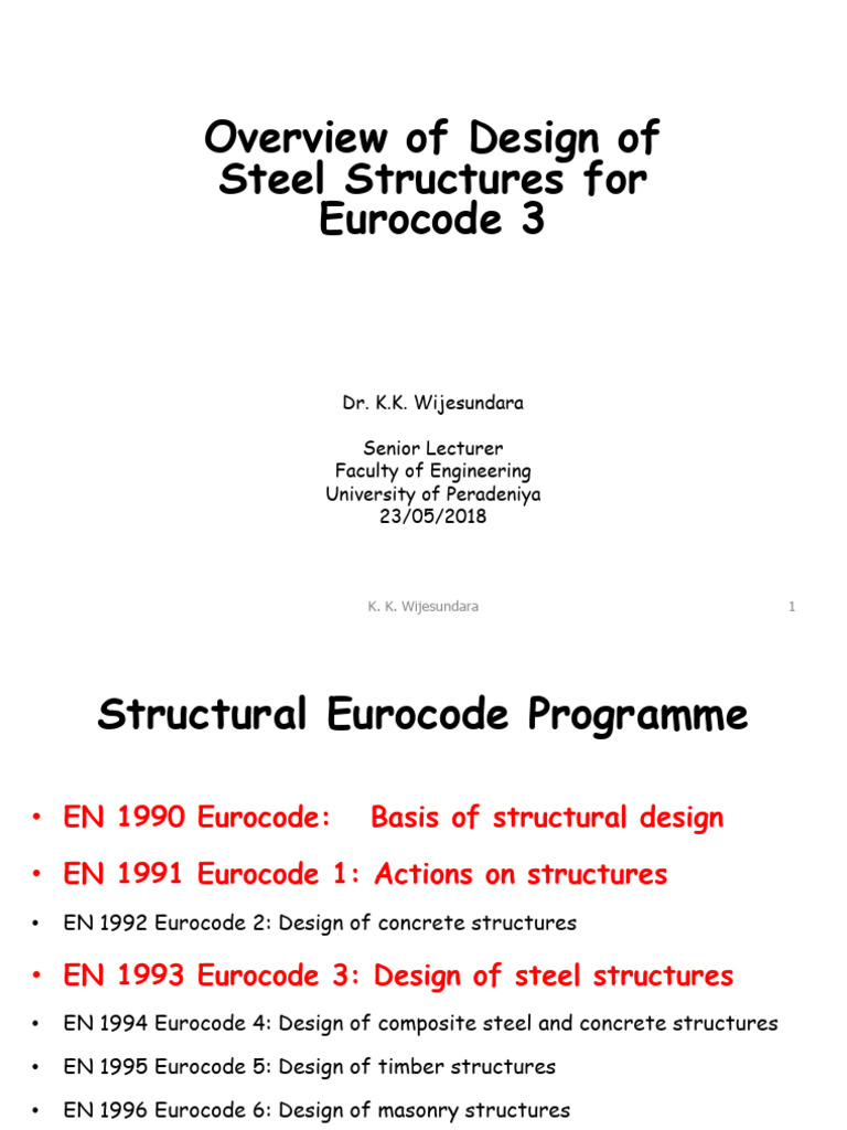 Eurocode 3 Steel Structures Overview | PDF | Continuum Mechanics ...