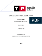 Ciudadania Y Reflexion Etica: Pruebas Psicologicas I