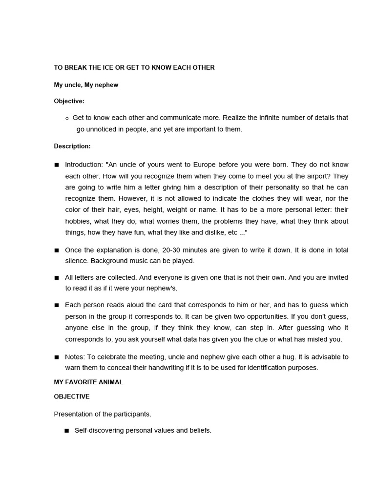 Team-Building Activities for Connection | PDF