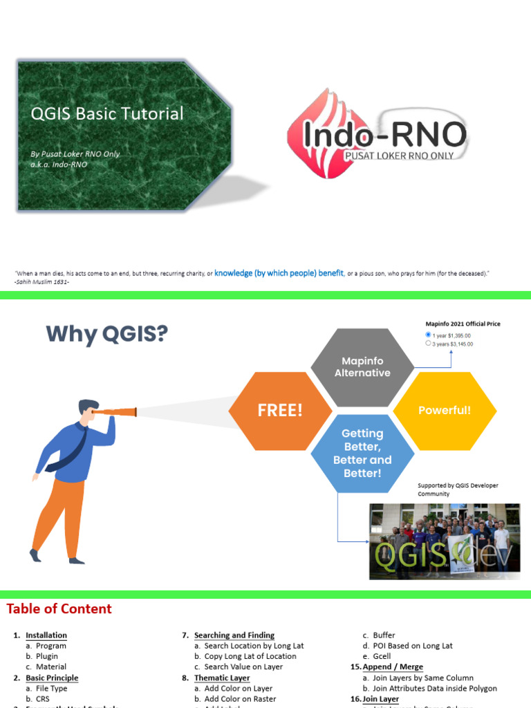 QGIS Tutorial by Indo-RNO v1.0 | PDF | Microsoft Excel | Geographic ...