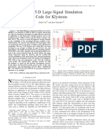 IEEE TPS - KlyC 1.5D Large Signal Simulation Code For Klystrons