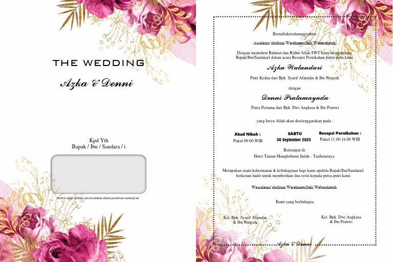 Undangan Pernikahan Pdf