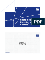 Short-Term Planning and Control - Lecture Slides