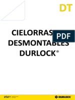 Detalles Técnicos Cielorraso Desmontable Durlock
