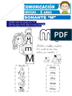 La Consonante M para Ninos de Cinco Anos