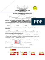 Clasa A 6-A Test Periodic Cu TOS Și Chei de Răspuns MATH