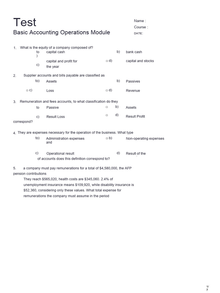 Basic Accounting Operations Guide | PDF | Debits And Credits | Business ...