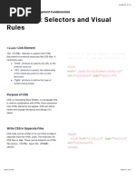 Web Development Fundamentals: Learn CSS: Selectors and Visual Rules Cheatsheet - Codecademy