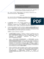 Amostra de Declaração de Fideicomisso e Escritura de Cessão