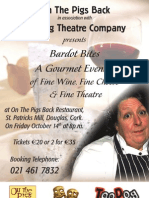 Bardot Bites A Gourmet Evening: of Fine Wine, Fine Cheese & Fine Theatre