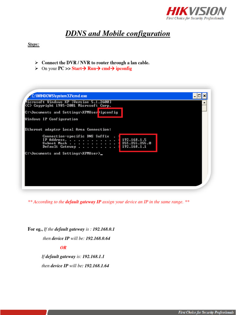 DDNS and Mobile Configuration | PDF