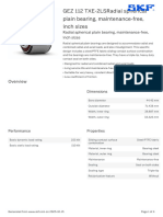 SKF GEZ 112 TXE-2LSRadial Spherical Plain Bearing, Maintenance-Free, Inch Sizes Specification