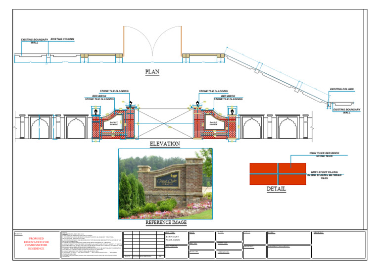 Boundary Wall Detail Download Free Pdf Wall Plumbing