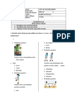 Soal Dan Jawaban UAS Kelas 1 SD