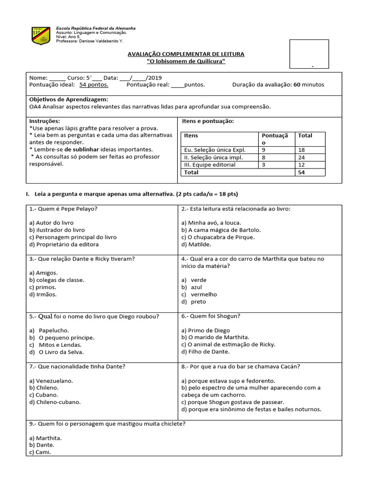 Corrigiu o Lobisomem de Quilicura Utp PDF