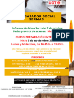 Curso Preparación Intensiva Presencial o Por Videoconferencia para La Ope de Trabajador Social Del Sermas 2021