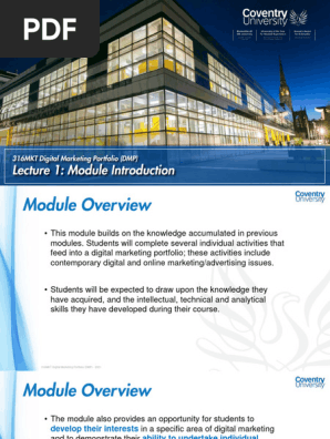316MKT Full Time - Lecture 1 (Module Introduction)