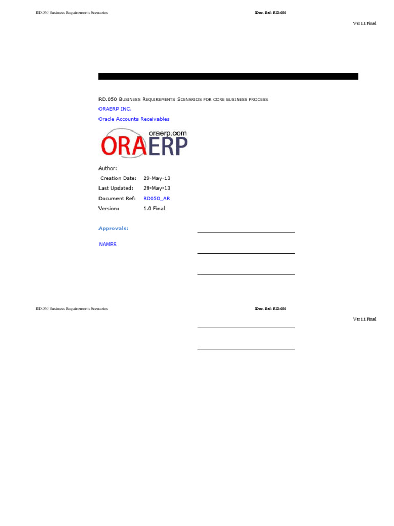 RD050 Accounts Receivables PDF