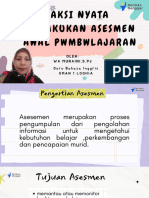 Aksi Nyata Asesmen Awal Pemeblajaran