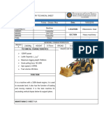 Machinery Technical Sheet