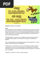 Ang Kabayo at Ang Kalabaw | PDF