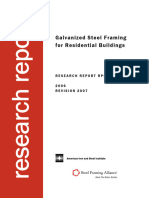 AISI RP06-1 Galvanized Steel Framing For Residential Buildings 2006-03 (Rev. 2007-05)