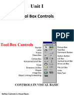 Unit I-VB Controls, Messagebox, Input Box