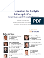 Geheimnisse Analytischer Führungskräfte