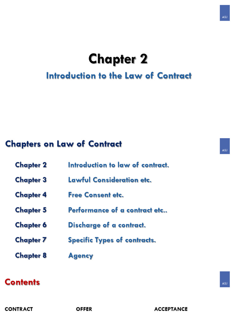 Introduction to Contract Law Essentials | PDF | Offer And Acceptance ...
