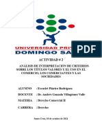 Actividad 2 Derecho Comercial II