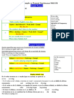 Present Simple Vs Present Continuous NA2 U2