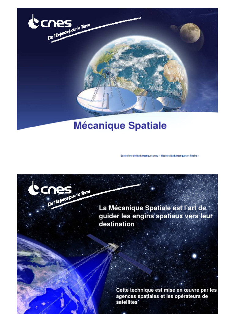 Mécanique Spatiale et Modèles Mathématiques | PDF | Orbite | Assistance ...