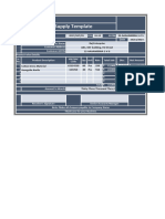 GST Bill of Supply Template in Excel