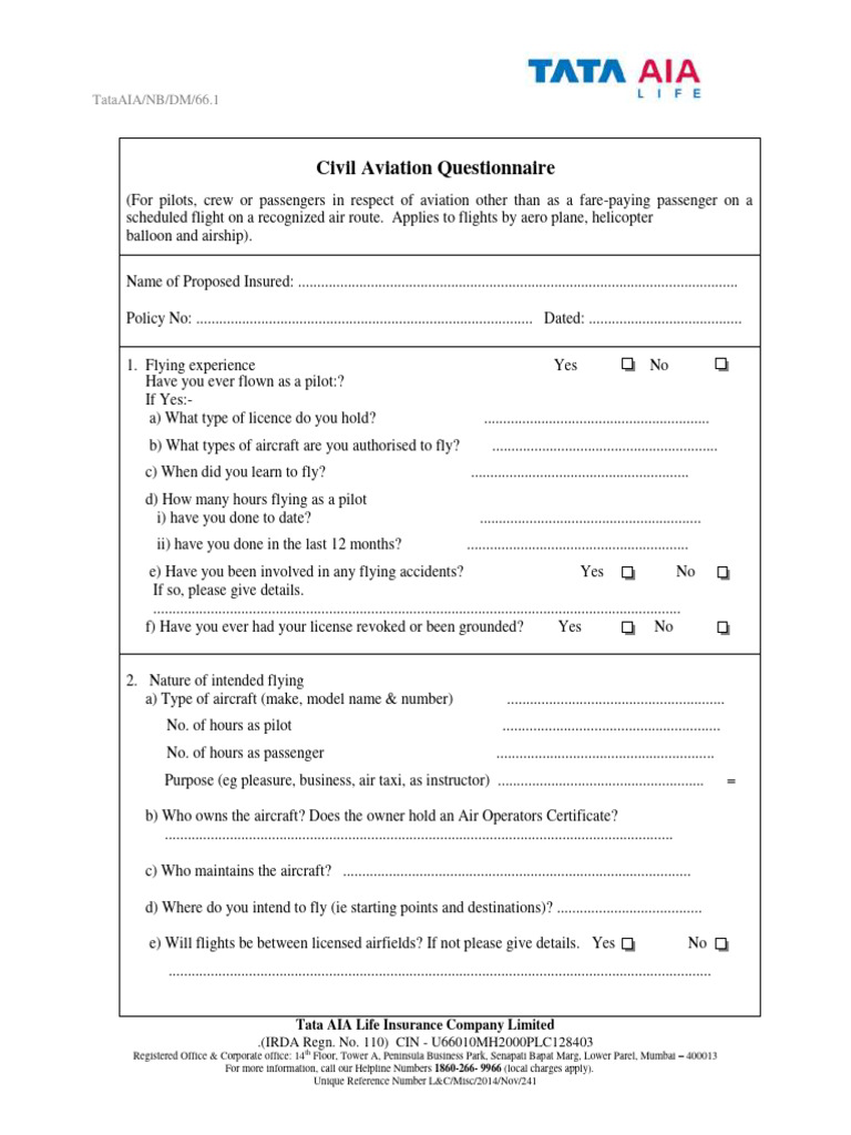 Civil Aviation Questionnaire PDF Aircraft Aviation