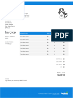 Courier Word Invoice1