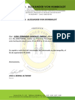 Certificado Humboldt