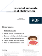 Intestinal Obstruction