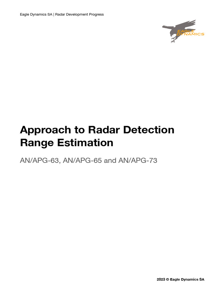 AN/APG Radar Detection Range Analysis | PDF | Radar | Signal To Noise Ratio