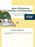 T L 51708 Types of Sentences The Difference Between Questions and Exclamations PowerPoint