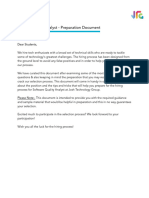 Software Quality Analyst - Preparation Document 2023