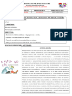 Semana 19 - de 05 A 08 de Julho - Infantil 4 - Prof Lucibele