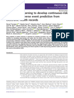 Use of Deep Learning To Develop Continuous-Risk Models For Adverse Event Prediction From Electronic Health Records