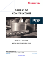 Fierro Corrugado Siderperu NTP 341 031 - Astm A615 G60