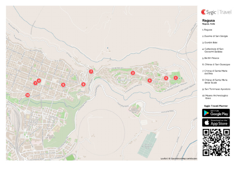 Ragusa Mappa Turistica Da Stampare 87637 | PDF