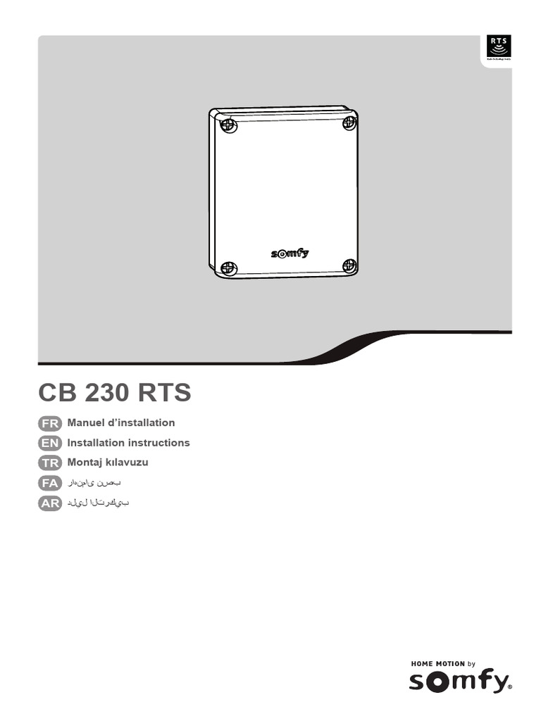 cb230 Rts Installation FR - Web | PDF | Électromagnétisme | Énergie ...
