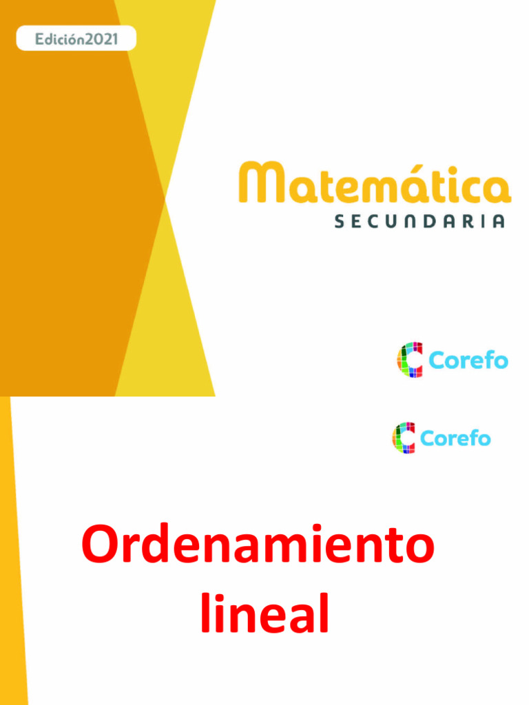 Ordenamiento Lineal PDF